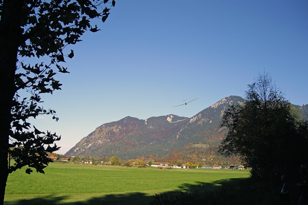 Segelflieger auf dem Weg nach Unterwössen